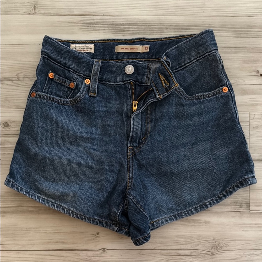 Levi's Dark Blue Denim Jean Shorts